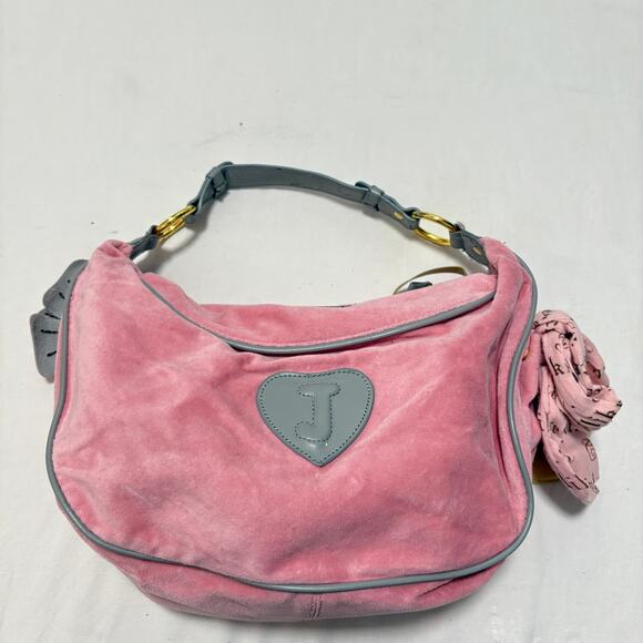 VTG Juicy Couture Shoulder Bag Dust Bag Included Pink Women's O/S - Picture 3 of 8